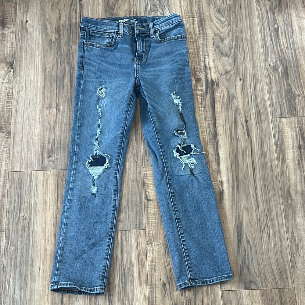 Old Navy Distressed Skinny Jeans - Blue